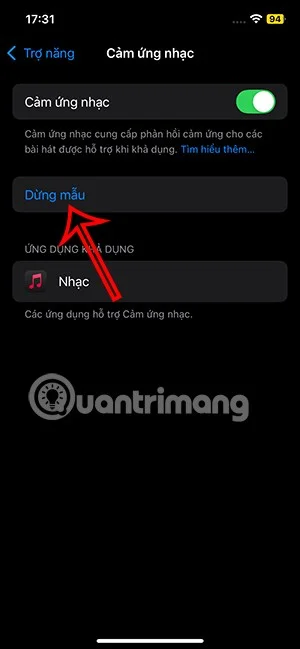 iPhone에서 음악 터치를 활성화하는 방법