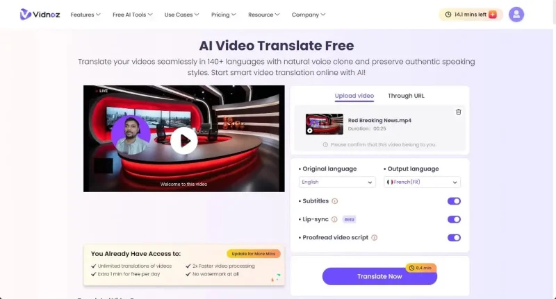 Aprende sobre Vidnoz AI: Crea videos de IA increíbles en minutos