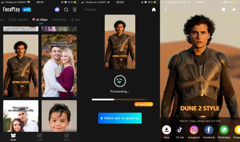Les meilleures applications d'échange de visage