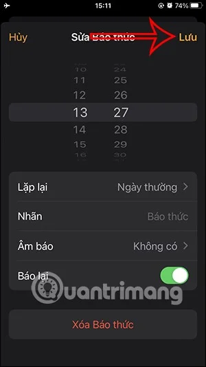 iPhone 알람을 진동으로 설정하고 소리는 내지 않는 방법