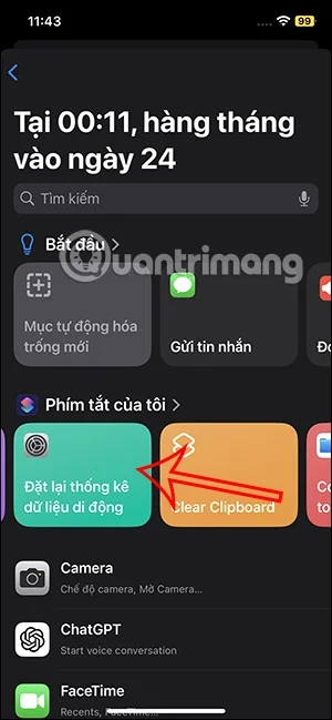 iPhone 모바일 데이터 통계를 자동으로 재설정하는 방법