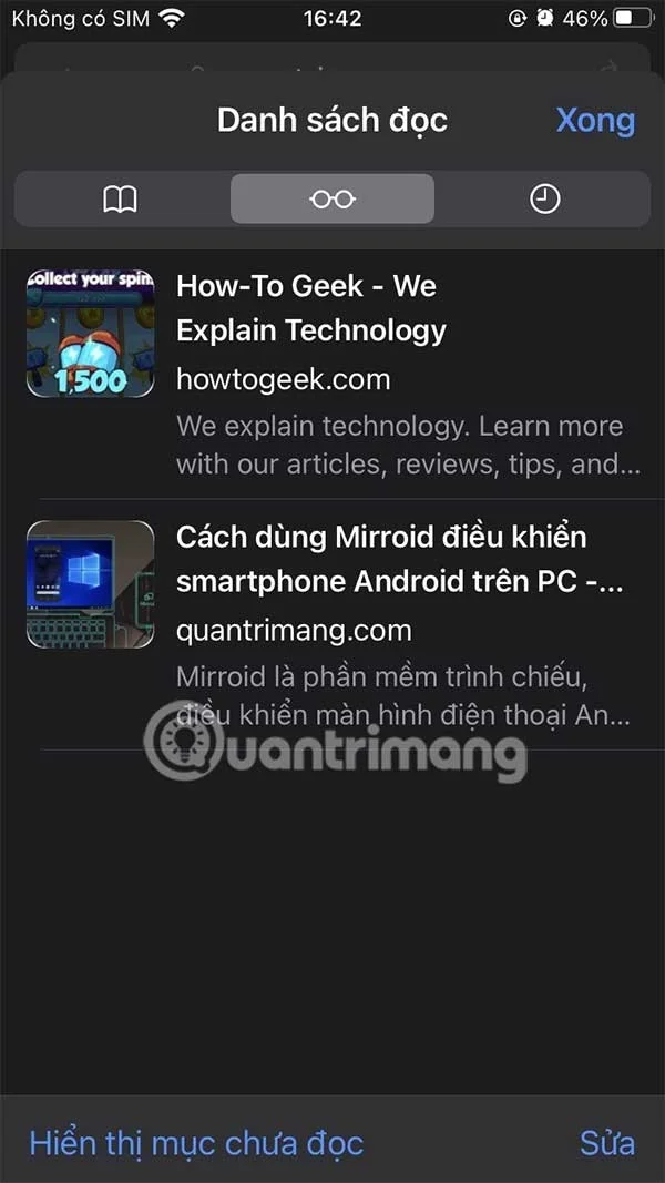 Cómo eliminar la lista de lectura en Safari