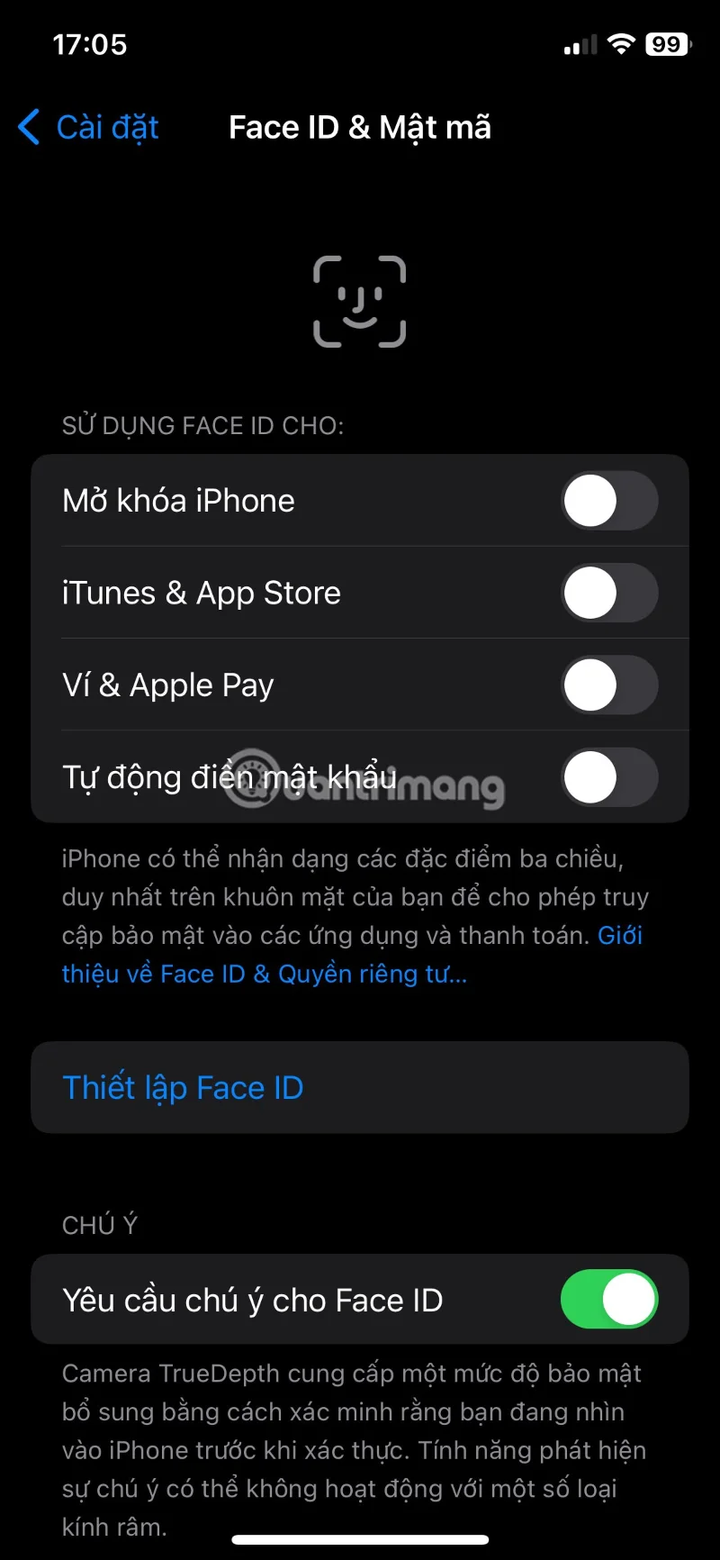 Modalități de a remedia erorile de Face ID pe iPhone