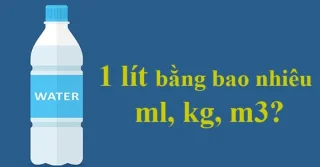 ¿1 litro equivale a cuántos ml, kg, m3?