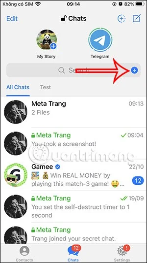 Telegram'da indirilen dosyaları yönetme talimatları