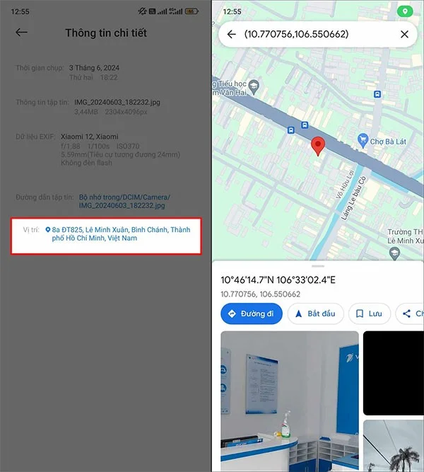Hoe vind je de locatie van een foto op een Xiaomi-telefoon?