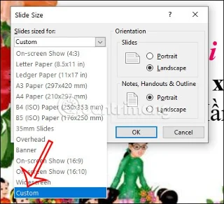 PowerPoint slayt boyutu ve oranı nasıl ayarlanır