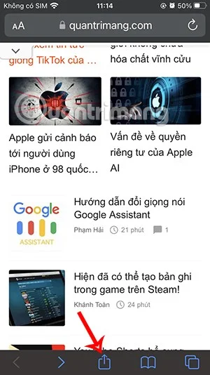 Cómo poner un sitio web en la pantalla del iPhone