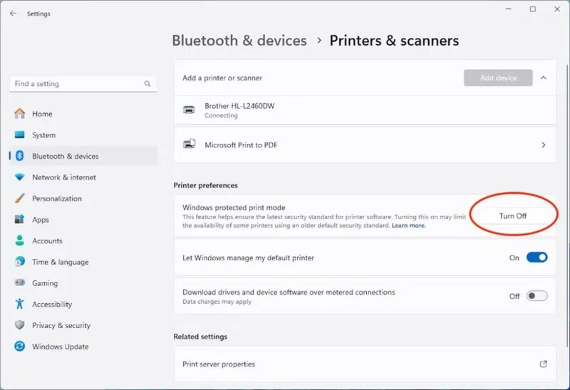 How to enable Windows Protected Print on Windows 11