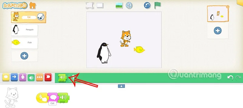 ScratchJR'da sesler nasıl kullanılır