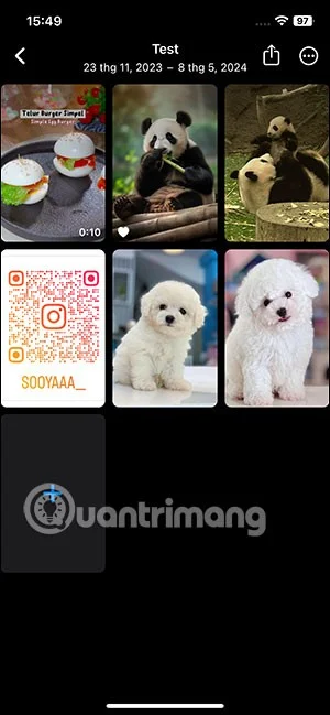 Instruções para adicionar e excluir fotos no álbum de memórias do iPhone