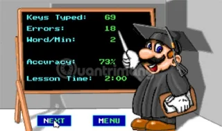 Esercitati a digitare con 10 dita con Mario Teaches Typing online, un gioco di pratica di digitazione estremamente attraente