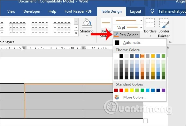 Hoe maak je tabelranden in Word?