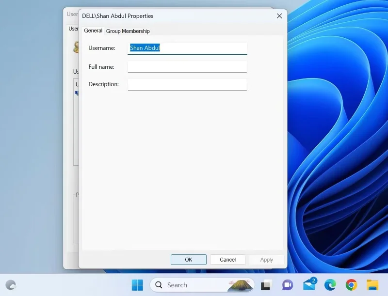 How to change username in Windows 11