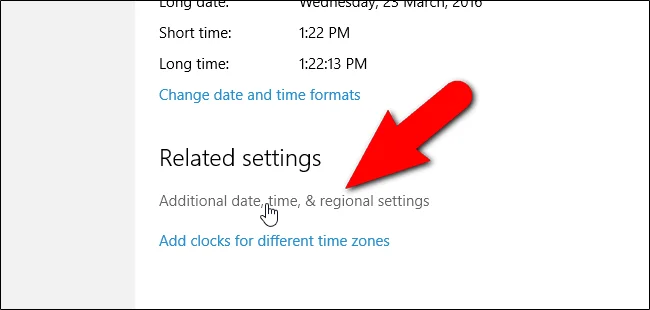 Jak zmienić format daty i godziny w systemie Windows, zmień ukośnik na kropkę