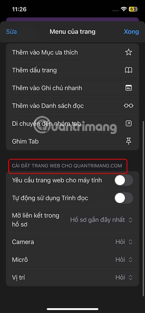 iPhone'da Safari web sitesi ayarları nasıl yapılır