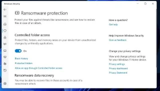 Como habilitar o recurso anti-ransomware de acesso controlado a pastas no Windows 10/11