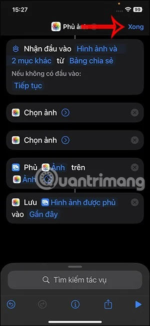 iPhone 단축키를 사용하여 사진을 겹치는 방법