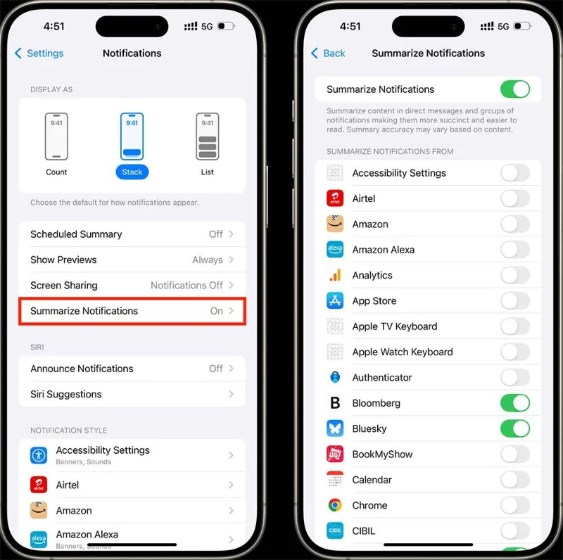 Apple Intelligence bildirim özeti nasıl kapatılır Apple Intelligence bildirim özeti nasıl kapatılır