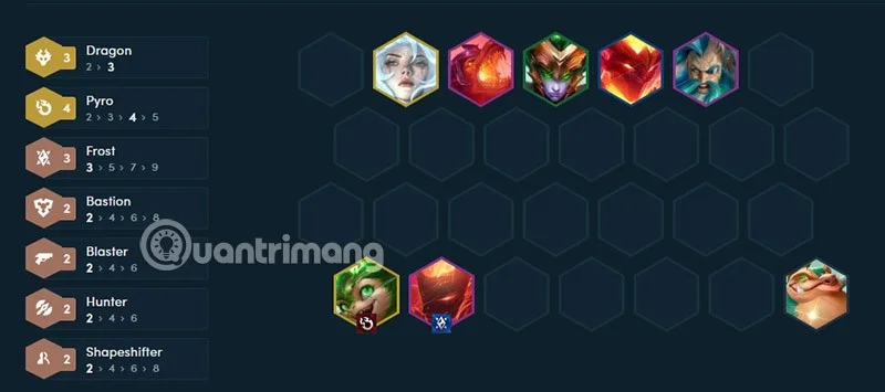 Barisan DTCL Dragon, TFT Dragon binaan musim 12