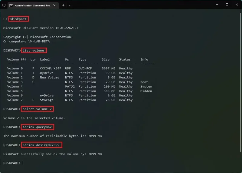 Como redimensionar a partição do Windows 11