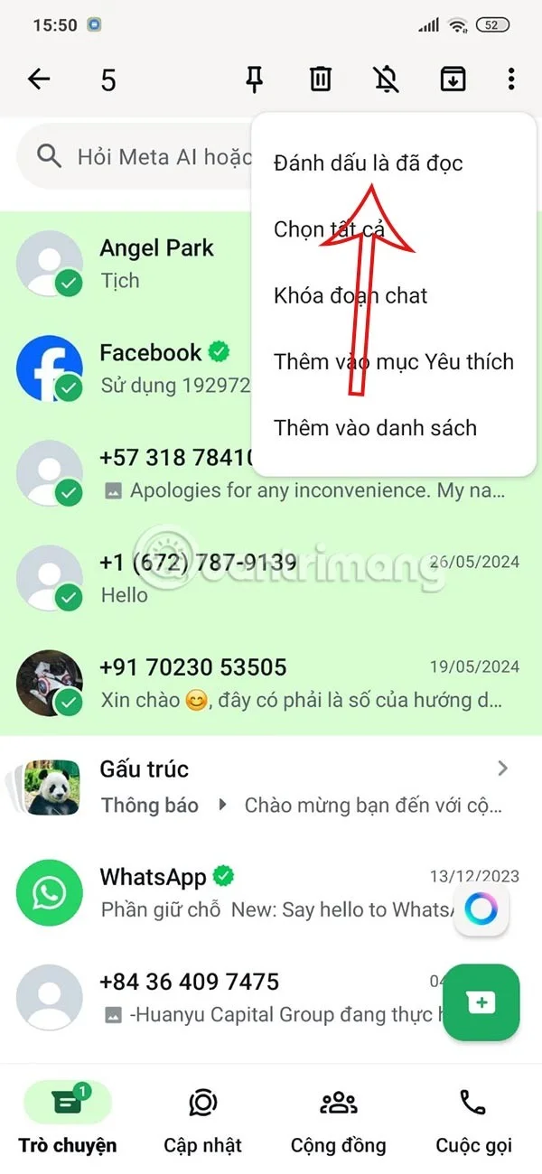 Como marcar todas as mensagens do WhatsApp como lidas