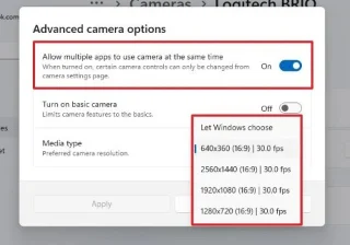 How to use camera on multiple Windows 11 applications at the same time