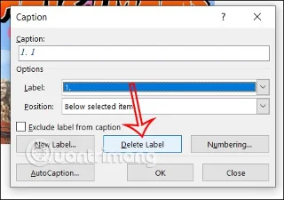 Instruções para inserir legendas para imagens no Word