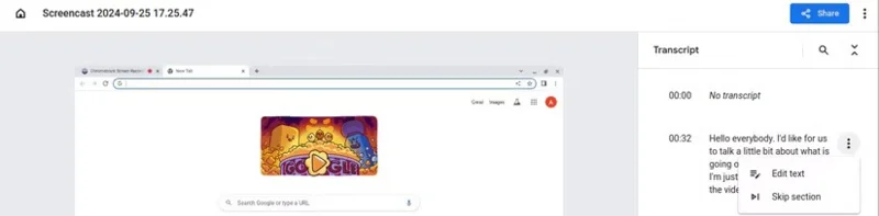 Cómo grabar vídeo de pantalla en Chromebook