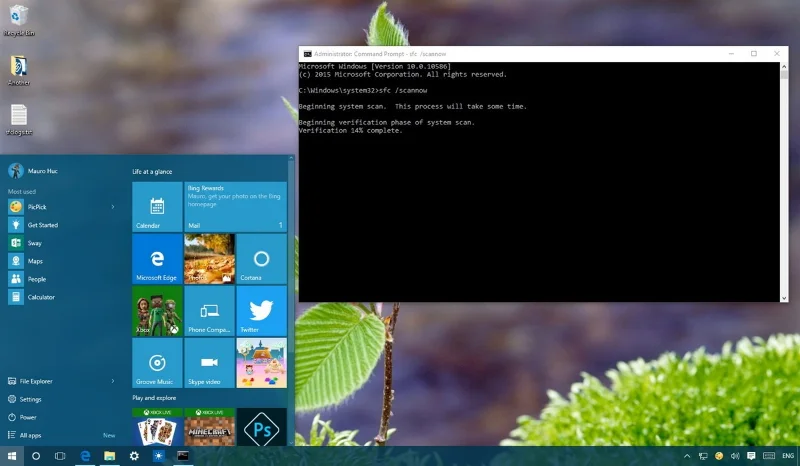 Use SFC scannow command to fix Windows 10 system file errors