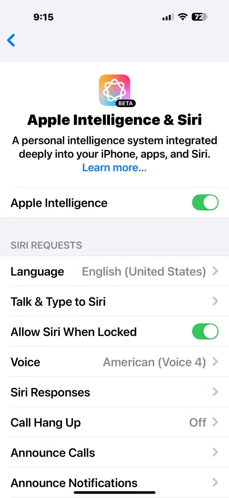 كيفية إيقاف تشغيل Apple Intelligence على iPhone