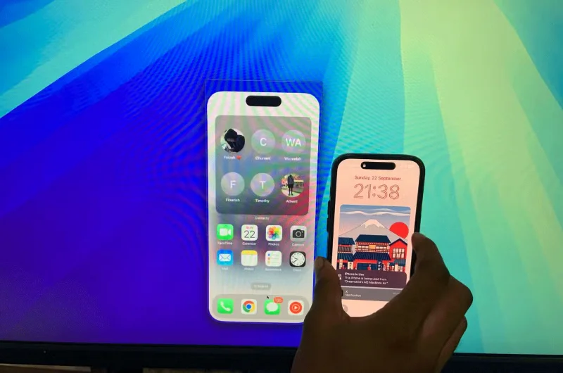iPhone 화면을 Mac으로 미러링하기 위해 iPhone 미러링을 설정하는 방법