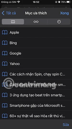 Safari 북마크를 추가하고 제거하는 방법