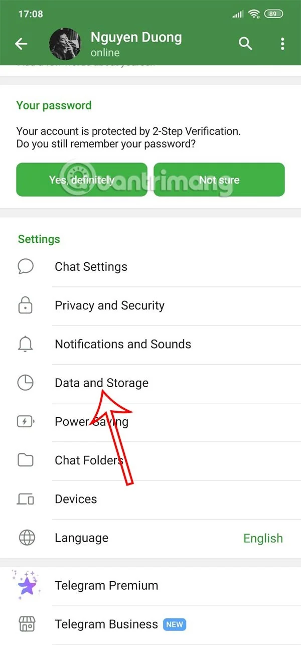 Hoe je automatisch downloaden op Telegram opnieuw instelt