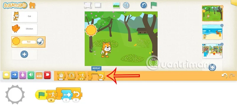 Como usar loops no ScratchJR
