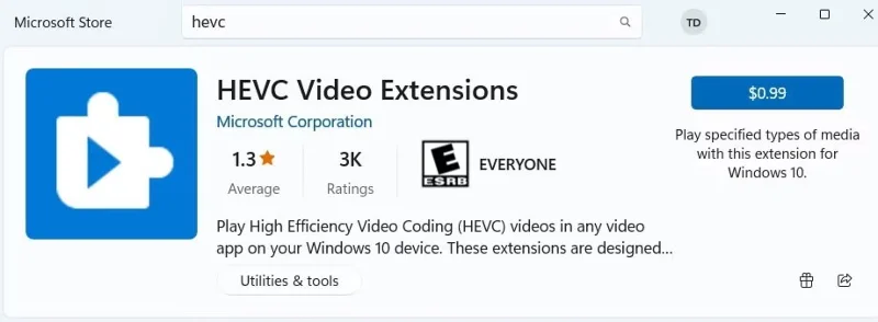 Cómo instalar los códecs HEVC y HEIF en Windows 11