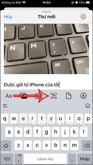 iPhone'da dosya ekleriyle e-posta gönderme talimatları