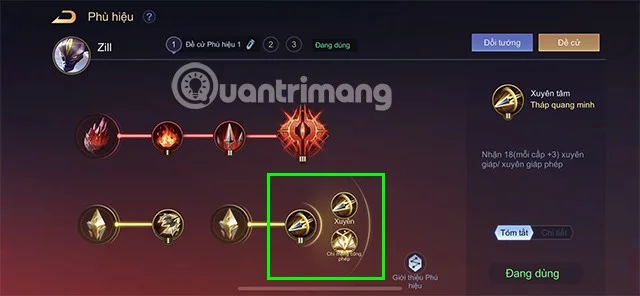 Detalles sobre el sistema de insignias Lien Quan