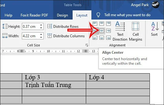 Sposoby centrowania komórek w tabeli w programie Word