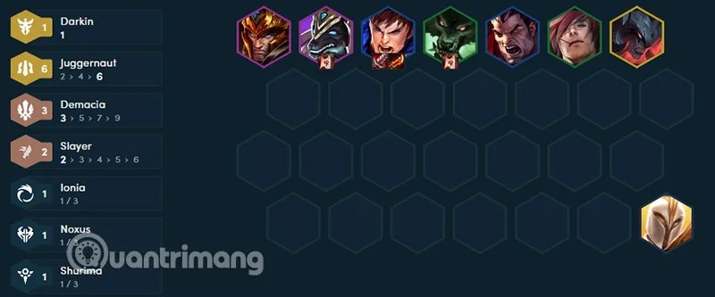 Equipo de la temporada 9 de Garen DTCL, construye Garen Dung Si
