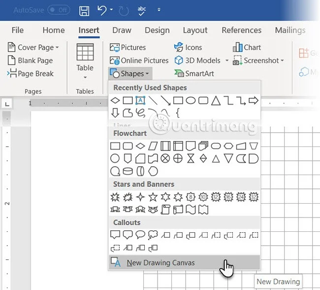 Instrucciones sobre cómo dibujar un diagrama en Word