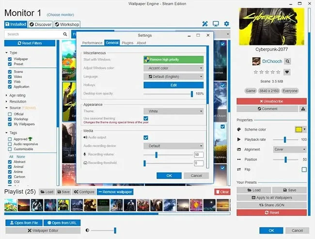 Install animated screensavers, animated wallpapers on Windows