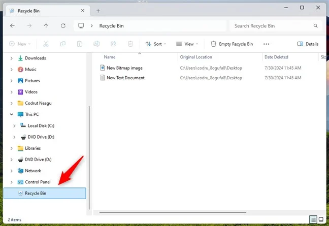 How to Add Recycle Bin to File Explorer