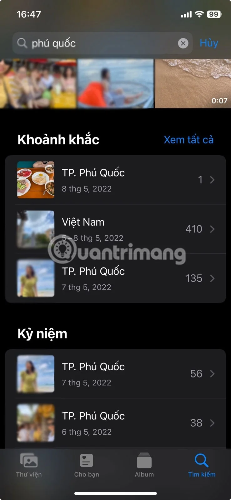 iPhone 사진 앱에서 사진을 빠르게 찾는 팁