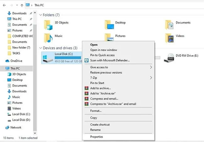 7 ways to fix Windows showing empty folders even though there are files inside