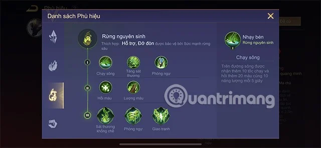 Detalles sobre el sistema de insignias Lien Quan
