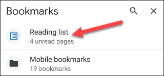 Cómo habilitar la “Lista de lectura” en Google Chrome Android