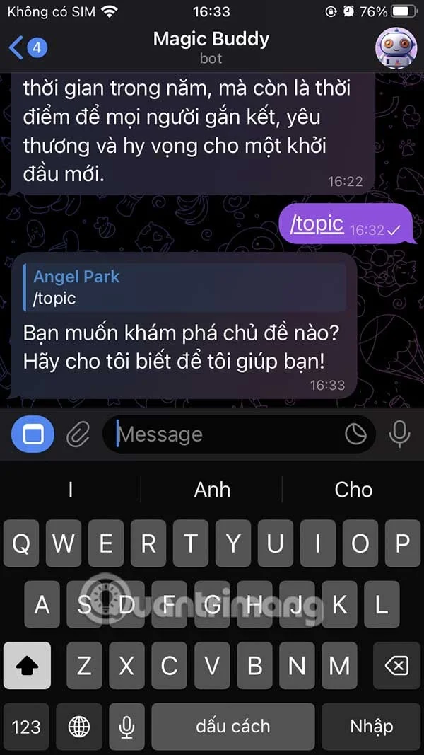 Como usar o chatbot de IA MagicBuddy no Telegram