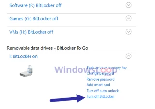 BitLocker uitschakelen in Windows 10