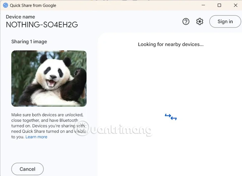 How to use Quick Share on Windows to send files quickly